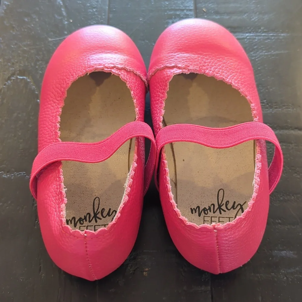 Red Leather Ballet Flats - Picture 3 of 4
